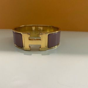 Authentic Hermès H Clic Clac Bracelet